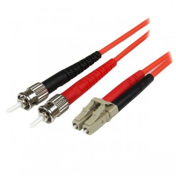 StarTech.com Cable Fibra Óptica LC Macho - ST Macho, 50/125, 2 Metros, Rojo - Envío Gratis