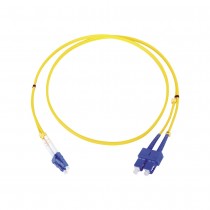 LinkedPRO Cable de Fibra Óptica Monomodo 2x LC - 2x SC, 1 Metro, Amarillo - Envío Gratis