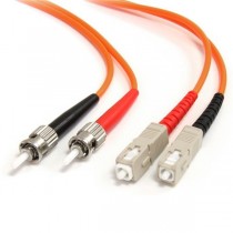 StarTech.com Cable Fibra Óptica ST Macho - SC Macho, 1 Metro, Naranja - Envío Gratis