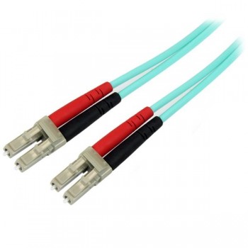 StarTech.com Cable Fibra Óptica Dúplex Multimodo OM4, LC Macho - LC Macho, 50/125µm, 5 Metros, Aqua - Envío Gratis