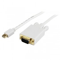 StarTech.com Cable Mini DisplayPort Macho - VGA (D-Sub) Hembra, 90cm, Blanco - Envío Gratis