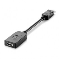 HP Cable DisplayPort Macho - HDMI Hembra, 20cm, Negro - Envío Gratis