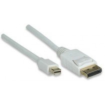 Manhattan Cable Mini DisplayPort - DisplayPort, 3 Metros, Blanco - Envío Gratis