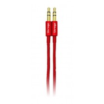 Vorago Cable 3.5mm Macho - 3.5mm Macho, 1 Metro, Rojo Metálico - Envío Gratis