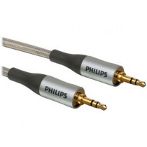 Philips Cable 3.5mm Macho - 3.5mm Macho, 1.5 Metros, Gris - Envío Gratis