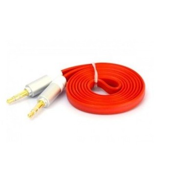 Naceb Cable 3.5mm Macho - 3.5mm Macho, 1 Metro, Rojo - Envío Gratis