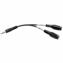 Tripp Lite Cable Divisor de Audifonos 3.5mm Macho - 2x 3.5mm Hembra, 15cm, Negro - Envío Gratis