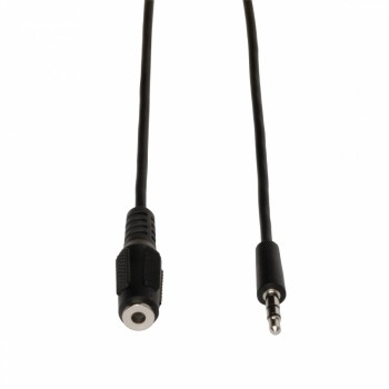 Tripp Lite Cable 3.5mm Macho - 3.5mm Hembra, 7.62 Metros, Negro - Envío Gratis