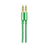 Vorago Cable 3.5mm Macho - 3.5mm Macho, 1 Metro, Verde Metálico - Envío Gratis