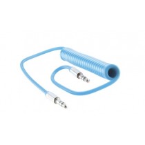 Acteck Cable Flexible AF-100, 3.5mm Macho - 3.5mm Macho, 1 Metro, Azul - Envío Gratis