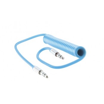 Acteck Cable Flexible AF-100, 3.5mm Macho - 3.5mm Macho, 1 Metro, Azul - Envío Gratis