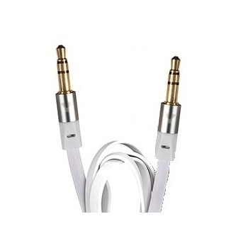 Vorago Cable 3.5mm Macho - 3.5mm Macho, 1.5 Metros, Metálico Blanco - Envío Gratis