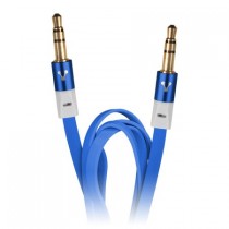 Vorago Cable 3.5mm Macho - 3.5mm Macho, 1.5 Metros, Metálico Azul - Envío Gratis