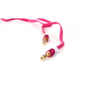 Vorago Cable 3.5mm Macho - 3.5mm Macho, 1.5 Metros, Metálico Rosa - Envío Gratis