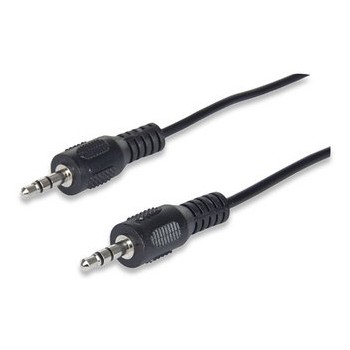 Manhattan Cable 3.5mm Macho - 3.5mm Macho, 90cm, Negro - Envío Gratis