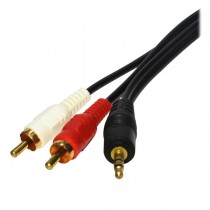 X-Case Cable 3.5mm Macho - 2x RCA Macho, 7.5 Metros, Negro - Envío Gratis