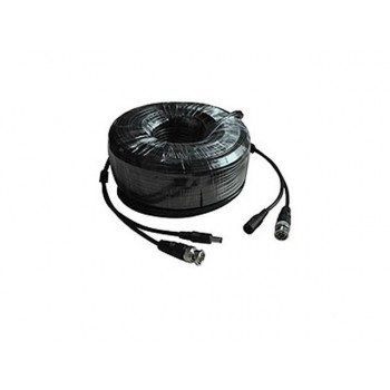 Meriva Security Cable BNC Macho - BNC Hembra, 18 Metros, Negro - Envío Gratis