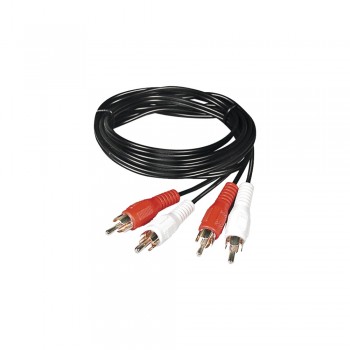 Epcom Cable 2 x RCA Macho - 2 x RCA Macho, 2 Metros, Negro - Envío Gratis