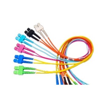 Belden Cable Fibra Óptica OM3 Duplex SC Macho - SC Macho, 3 Metros, Azul - Envío Gratis