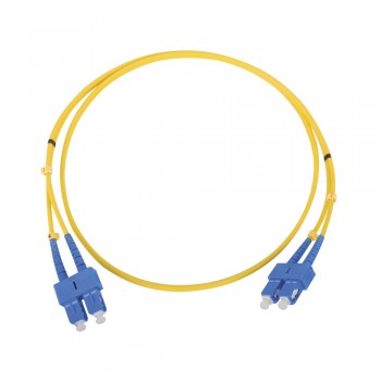 LinkedPRO Cable Fibra Óptica Monomodo 2x SC Macho - 2x SC Macho, 1 Metro, Amarillo - Envío Gratis