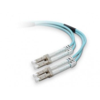 Belkin Cable Fibra Óptica Duplex 2x LC Macho - 2x LC Macho, 50/125, 1 Metro, Azul - Envío Gratis