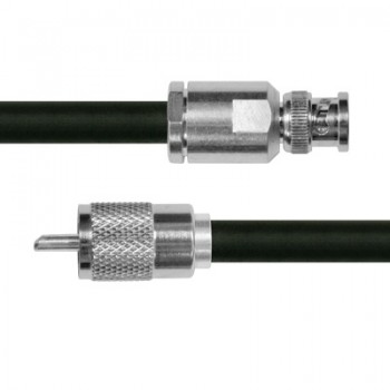 Epcom Cable Coaxial BNC Macho - UHF Hembra, 1.8 Metros, Negro - Envío Gratis