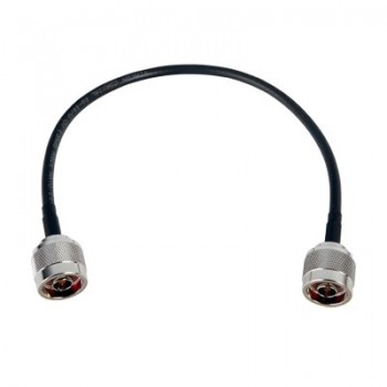 Epcom Cable Coaxial N Macho - N Macho, 30cm, Negro - Envío Gratis