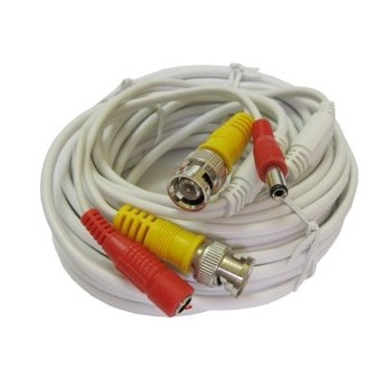 Provision-ISR Cable Coaxial para Video, Macho - Macho, 20 Metros, Blanco - Envío Gratis