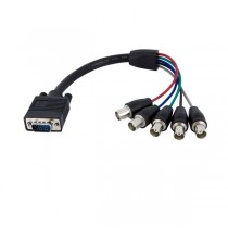 StarTech.com Cable VGA HD15 Macho - 5x BNC Coaxial Hembra, Negro - Envío Gratis