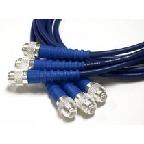 Cable RF Industries Coaxial RG-58A / U, 1.22 Metros, Azul, 3 Piezas - Envío Gratis