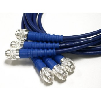 Cable RF Industries Coaxial RG-58A / U, 1.22 Metros, Azul, 3 Piezas - Envío Gratis