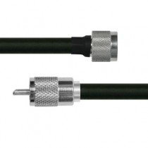 Epcom Cable Coaxial N Macho - UHF Macho, 60cm, Negro/Plata - Envío Gratis