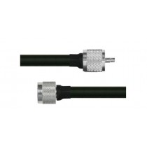 Epcom Cable Coaxial UHF Macho - UHF Macho, 40 Metros, Negro/Plata - Envío Gratis