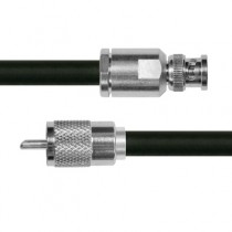 Epcom Cable Coaxial BNC Macho - UHF Macho, 1.1 Metros, Negro - Envío Gratis