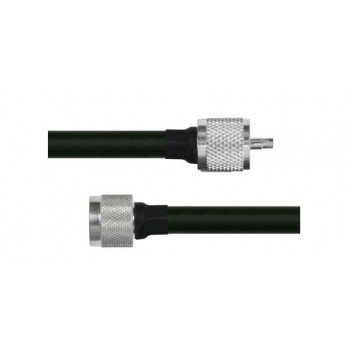 Epcom Cable Coaxial UHF Macho - UHF Macho, 35 Metros, Negro/Plata - Envío Gratis