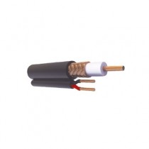 Viakon Cable Coaxial RG59 Siamés, Negro - Precio por Metro - Envío Gratis