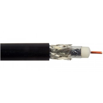 Belden Bobina de Cable Coaxial RG-58A/U, Negro - Precio por Metro - Envío Gratis