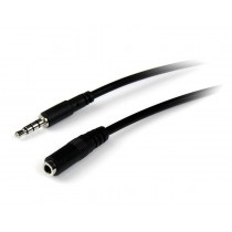 Startech.com Cable 3.5mm Macho - 3.5mm Hembra, 2 Metros, Negro - Envío Gratis