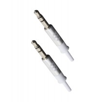 Blackpcs Cable AUX 3.5mm Macho - 3.5mm Macho, 1 Metro, Blanco - Envío Gratis