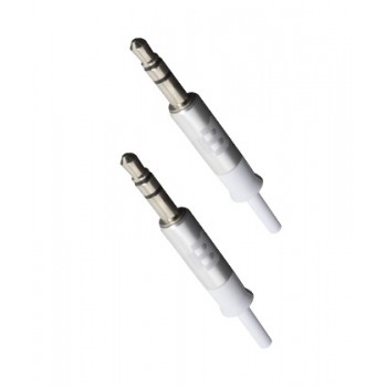 Blackpcs Cable AUX 3.5mm Macho - 3.5mm Macho, 1 Metro, Blanco - Envío Gratis