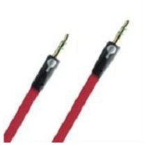 Easy Line Cable Auxiliar 3.5mm Macho - 3.5mm Macho, 1 Metro, Negro/Rojo - Envío Gratis