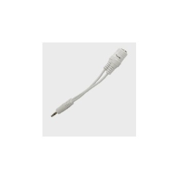 Ackteck Cable 3.5mm Macho - 2x 3.5mm Hembra, 10cm, Blanco - Envío Gratis