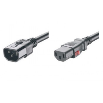 Panduit Cable de Poder C14 Acoplador Macho - C13 Acoplador Hembra, 90cm, Negro - Envío Gratis
