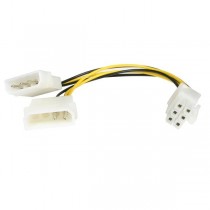 Startech.com Cable de Poder LP4 Molex - PCI Express 6-pin para Tarjeta de Video, 15cm - Envío Gratis