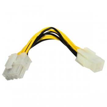 X-Case Cable de Poder 8-pin Macho - 4-pin Hembra, 15cm, Multicolor - Envío Gratis