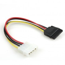 Xtech Cable de Poder Molex (4-pin) Macho - SATA Hembra, 15cm - Envío Gratis