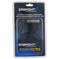 Sabrent Cable USB 1.1/2.0 Tipo A Macho - Paralelo IEEE 1284 Macho, 1.8 Metros, Negro - Envío Gratis