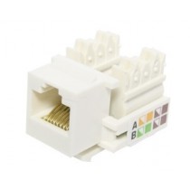 X-Case Jack Categoría 5e UTP Tipo Keystone, RJ-45, Blanco, 10 Piezas - Envío Gratis