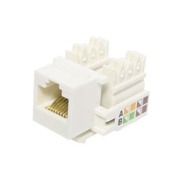 X-Case Jack Categoría 5e UTP Tipo Keystone, RJ-45, Blanco, 10 Piezas - Envío Gratis