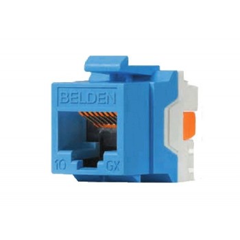 Belden Jack de Red Cat6a, RJ-45, Azul - Envío Gratis